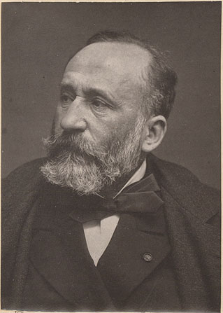 Pierre Puvis de Chavannes  Photographie d'après un négatif d'Étienne Carjat (v. 1880).